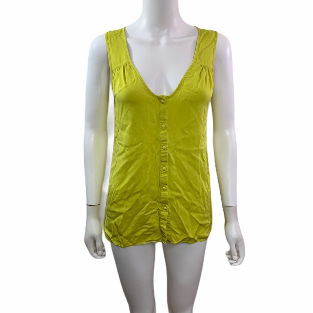 Annie Griffin V Neck Button Down Blouse
